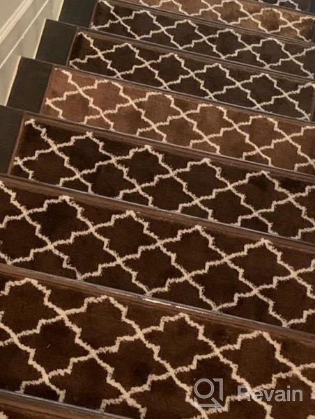 img 1 attached to Upgrade Your Stair Safety With SUSSEXHOME Polypropylene Carpet Strips - Easy To Install Runner Rugs W/ Double Adhesive Tape - Set Of 7 Decorative Mats In Brown review by Eric Beck