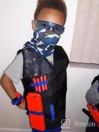 img 1 attached to Tepsmigo Kids Tactical Vest Kit With 100 Refill Darts, 2 Reload Clips, Face Tube Masks, Hand Wrist Bands And Protective Glasses - Ages 5+ review by Tom Ball