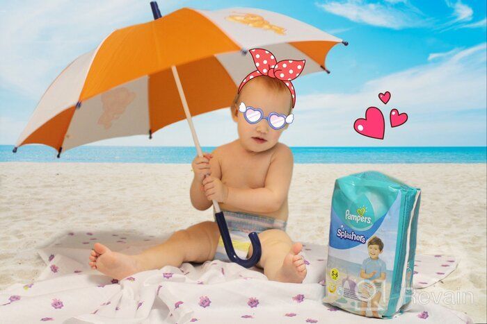img 1 attached to Pampers Splashers Swim Diapers: Small Size (13-24 lb), 12 Count - The Perfect Disposable Swim Pants for Fun in the Water! review by Agata Kleczaj ᠌