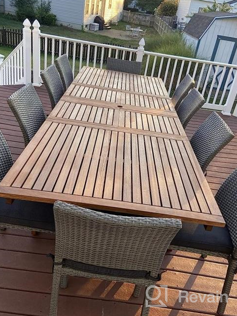 img 1 attached to HIRALIY 126 Inch Waterproof Outdoor Furniture Cover, Large Size Patio Furniture Covers For Winter, Durable Rectangular Patio Sectional Covers For Table Chairs, 126" L X 82.6" W X 27" H review by Jason Flippen