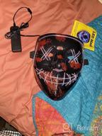 img 1 attached to Get Your Party Started With AnanBros Scary LED Halloween Mask - Perfect For Masquerade, Cosplay And More! Shop Now For Men, Women And Kids review by Keith Iverson
