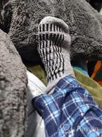 img 1 attached to Stay Comfy And Safe With Debra Weitzner'S Men'S Plush Grip Socks: Anti-Skid, Soft Microfiber, Perfect For Sleeping! Choose From 5/6 Pairs review by Johnathan Cash