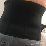 img 1 attached to Men'S Neoprene Sweat Waist Trimmer Belt For Weight Loss, Tummy Control & Body Shaping - TAILONG Sport Girdle Shapewear review by Jason Sullivan