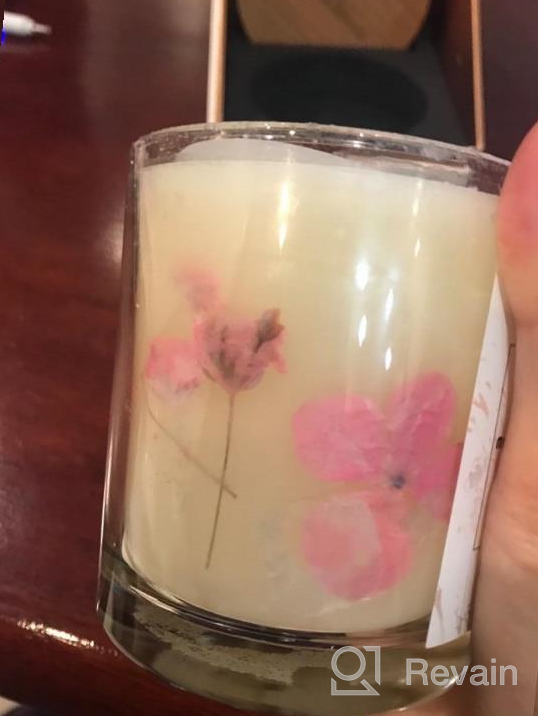 img 1 attached to Amour (Rose) Luxury Handmade Aromatherapy Candle - Infused With Real Flowers And 100% Essential Oils For Bath Or Meditation - Made With Natural Soy Wax For A Premium Experience By MyHomeBody review by Timothy Jimenez