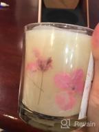 img 1 attached to Amour (Rose) Luxury Handmade Aromatherapy Candle - Infused With Real Flowers And 100% Essential Oils For Bath Or Meditation - Made With Natural Soy Wax For A Premium Experience By MyHomeBody review by Timothy Jimenez