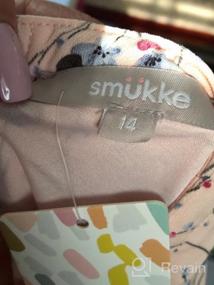 img 7 attached to 👗 Стильный комбинезон Smukke для крупных девочек: цветочный принт с рюшами на рукавах и карманами (7-16)