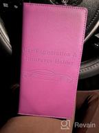 img 1 attached to Cacturism Hot Pink Car Registration And Insurance Holder With Magnetic Closure - Organize Your Car'S Essentials In Style! review by Adewole Sherman