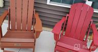 img 1 attached to Weather-Resistant Folding Adirondack Chair - Perfect For Patio, Deck, Garden & Lawn Seating - Green review by Ashley Taylor