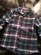 img 1 attached to 👕 Stylish Toddler Boys' Green Plaid Buttonfront Woven Clothing - Trendy and Comfortable review by Mike Calderon