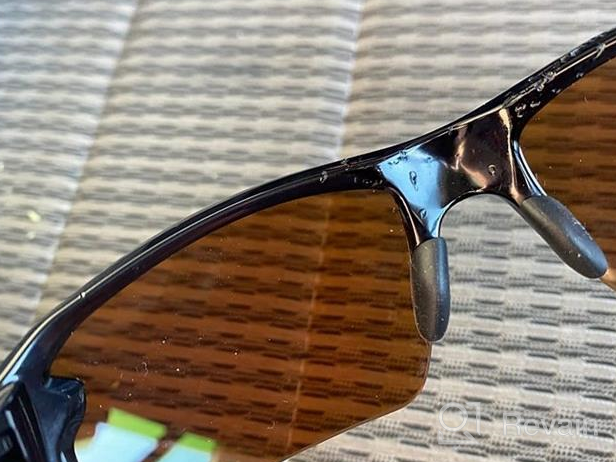 img 1 attached to Enhanced Vision with Oakley 🕶️ 101 355 018 Polarized Sapphire Iridium Sunglasses review by William Santos