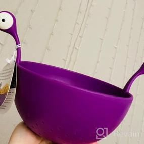 img 5 attached to OTOTO Spaghetti Monster - Multi-Purpose Kitchen Strainer And Colander For Draining Pasta And Vegetables - BPA Free And Easy To Clean - Purple