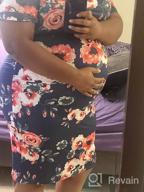 img 1 attached to Stylish Maternity Bodycon Dress With Ruched Sides And Floral Accents For Casual Wear And Baby Showers - MUSIDORA Collection review by Scott Larson