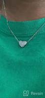 img 1 attached to Heart Initial Necklaces: 18k White Gold Plated Letter Necklace for Girls – Small Dainty Charm, Cute Christmas Gifts for Little Girls & Teenage Girls review by Faye Wright