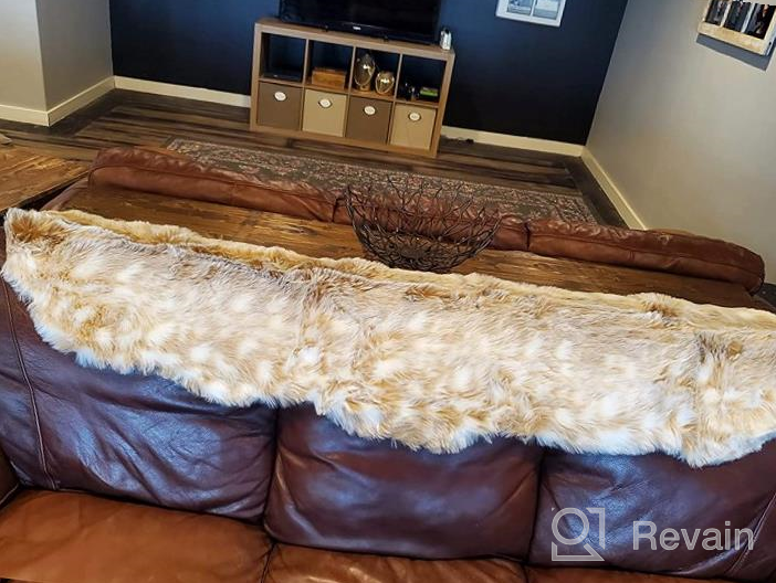 img 1 attached to Add Cozy, Faux Fur Flair To Your Home With Phantoscope'S Beige Anti-Skid Rug - Perfect For Both Adults And Kids! review by Michael Rodas