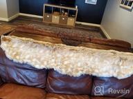 img 1 attached to Add Cozy, Faux Fur Flair To Your Home With Phantoscope'S Beige Anti-Skid Rug - Perfect For Both Adults And Kids! review by Michael Rodas