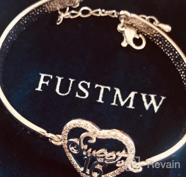 img 1 attached to 🎁 Sweet 16 Bracelet: Perfect Birthday Gift for Girls - FUSTMW Happy 16th Birthday Jewelry review by Tony Doan