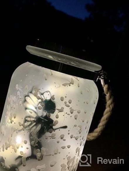 img 1 attached to Get Your Outdoor Space Glowing With Kaixoxin Solar Lantern Fairy Lights - Perfect Gift For Any Occasion! review by Vince Preston