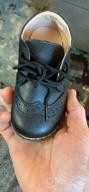 img 1 attached to 👞 DADAWEN Classic Lace Up Uniform Comfort Boys' Oxfords Shoes review by James Hova