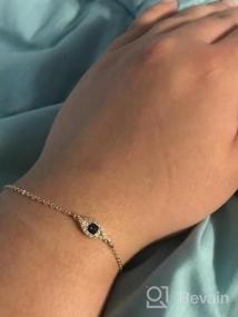 img 8 attached to Изящный браслет-цепочка из 14-каратного золота: элегантный и простой ювелирный подарок для женщин от LOYATA