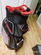 img 1 attached to Ultimate Golfing Convenience: Lightweight 14 Divider Golf Cart Bag With Cooler Pouch, Dust Cover & Backpack Strap! review by Curtis Richardson