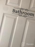 img 1 attached to DIY Removable Bathroom Wall Sticker For Home Decor - WC Sign Toilet Door Accessories review by Ted Boone