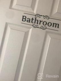 img 3 attached to DIY Removable Bathroom Wall Sticker For Home Decor - WC Sign Toilet Door Accessories