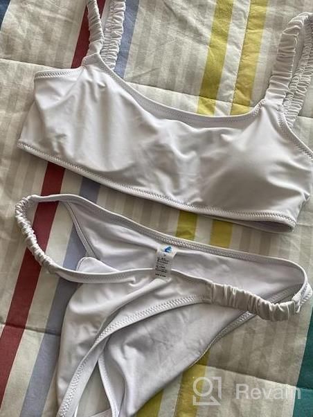 img 1 attached to Cheeky Brazilian Cut Bikini Bottom And Strappy Triangle Top For Women By RELLECIGA review by Amanda Young