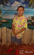 img 1 attached to Stylish & Comfortable: Big Boys' Short Sleeve Hawaiian Shirts By SSLR review by Charley Prz