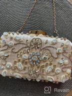 img 1 attached to Tanpell Crystal Beaded Wedding Clutch For Women: Elegant Evening Bag Purse review by Tay Cassanova