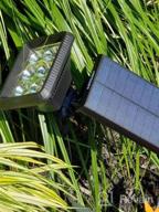 img 1 attached to Adjustable Outdoor Solar Spotlights - Waterproof 2-In-1 Solar Landscape Lights For Garden And Yard - Dusk-To-Dawn Solar Powered Wall Lights - Warm White (Pack Of 2) By URPOWER review by Steven Pankey