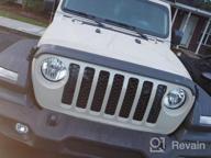 img 1 attached to Protect Your Ride: AVS Aeroskin Lightshield Hood Protector For Jeep Gladiator & Wrangler review by Eric Power