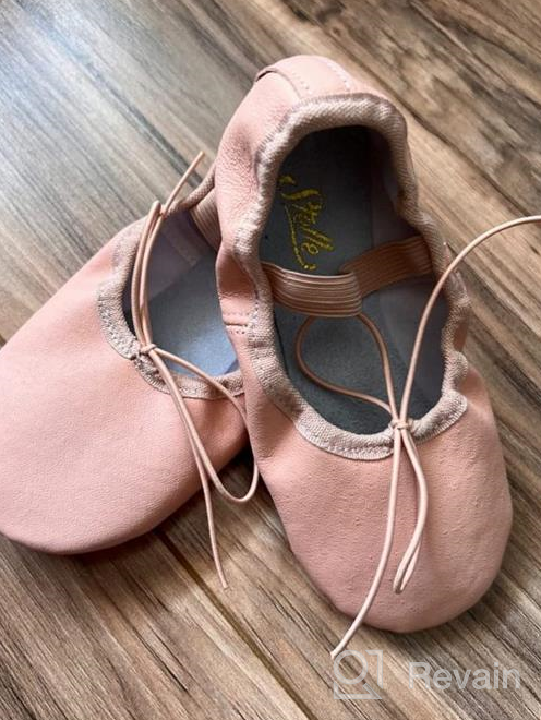 img 1 attached to Premium Genuine Leather Baby Ballet Slipper/Ballet 🩰 Shoes for Toddlers, Little Kids, and Big Kids review by John Reese