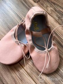 img 6 attached to Premium Genuine Leather Baby Ballet Slipper/Ballet 🩰 Shoes for Toddlers, Little Kids, and Big Kids