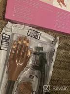 img 1 attached to Flexible And Moveable Nail Training Hand Kit For Acrylic Nails - Includes Mannequin Hand, Fake Nail Tips, Nail Files, And Clippers review by Jason Bell