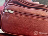 img 1 attached to Stylish And Organized: Women'S Small Crossbody Bag With Multiple Pockets And Cowhide Leather Material review by Tom Reid