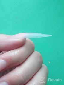 img 6 attached to Получите безупречные ногти с AddFavor 600Pcs Clear Long Stiletto Nail Tips-идеально подходит для домашних салонов и DIY Art