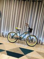 img 1 attached to Ride In Style With The Huffy 24" Panama Jack Women'S Beach Cruiser Bike In Sky Blue review by Marty Drury