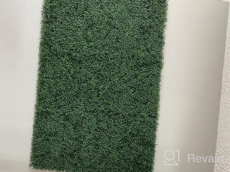 img 1 attached to ULAND 6Pcs 20"X20" Artificial Grass Wall Panels, Boxwood Hedges Mats For Greenery Backdrop Garden Privacy Screen Fence. review by Matt Louis