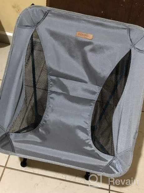 img 1 attached to HOMFUL Ultralight Camping Chair With Storage Bag - Portable Backpacking Chair For Outdoor, Hiking, Picnic - Supports 300Lbs Capacity review by Malik Berry