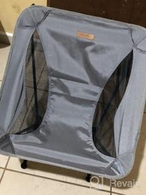 img 6 attached to HOMFUL Ultralight Camping Chair With Storage Bag - Portable Backpacking Chair For Outdoor, Hiking, Picnic - Supports 300Lbs Capacity