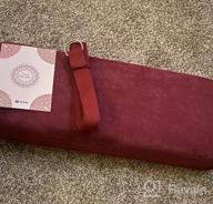 img 1 attached to Tumaz Rectangular Yoga Bolster Set - Soft Pillow For Restorative Yoga And Meditation, Includes Carry Handle, 8-Feet Yoga Strap, And Machine Washable Cover For Easy Care review by Curtis Thilges