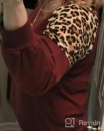 img 1 attached to Fall Fashion: Women'S Leopard Print Color Block Crewneck Sweatshirts With Long Sleeves review by Ricky Mayo