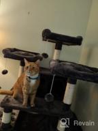 картинка 1 прикреплена к отзыву Бьюишом Светло-серая кошачья площадка с несколькими площадками, домиками, гамаком и обивкой из сизаля - большая кошачья башня для игр и отдыха котенка (модель MMJ03G) от Jim Martin