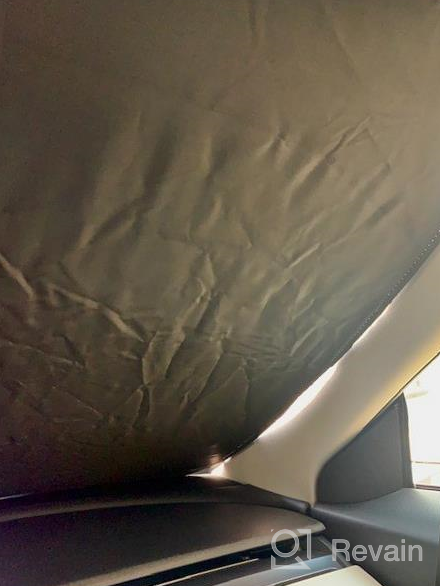 img 1 attached to Motrobe Tesla Model Y Glass Roof Sunshade Front & Rear Top Windows Sun Shade Won'T Sag With Skylight Reflective Covers Black Set Of 4 review by Mark Callaham
