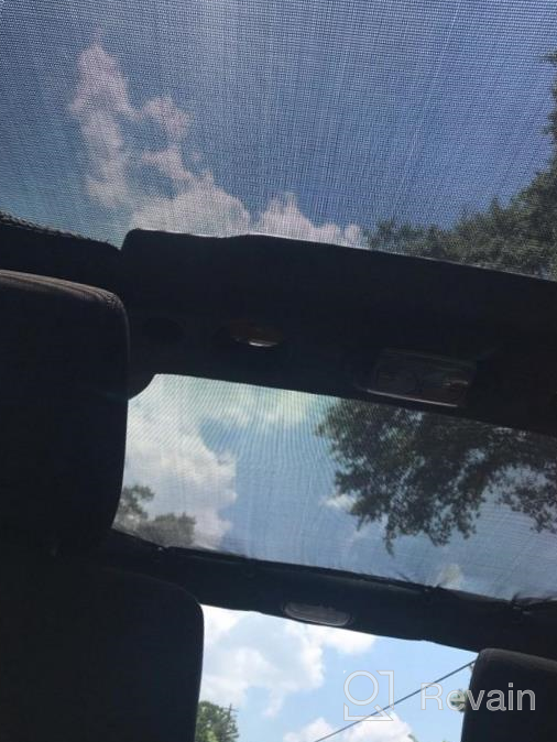 img 1 attached to 2007-2017 Jeep Wrangler JKU 4 Door Sunshade Mesh Top Cover - Durable UV Protection With US Flag Design - Voodonala review by Johnathan Cash