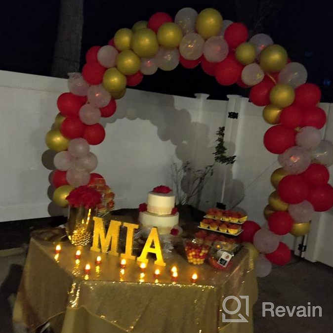 img 1 attached to Red Sequin Tablecloth - 60X102In Rectangle Fabric Linen For Christmas Wedding Decoration review by Richard Ahmar