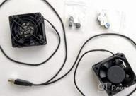 img 1 attached to Coolerguys Dual USB Fan, High Cooling Capacity, 50Mm, High-Performance Efficiency, Dimension: [1.97 X 0.79 X 1.97 Inches], 5V, Ultra Quiet Cooling Blower Fan review by Jason Tinnen