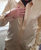 img 1 attached to Men'S Satin-Like Dress Shirts With Luxurious Shine By ZEROYAA review by Kelly Noonan