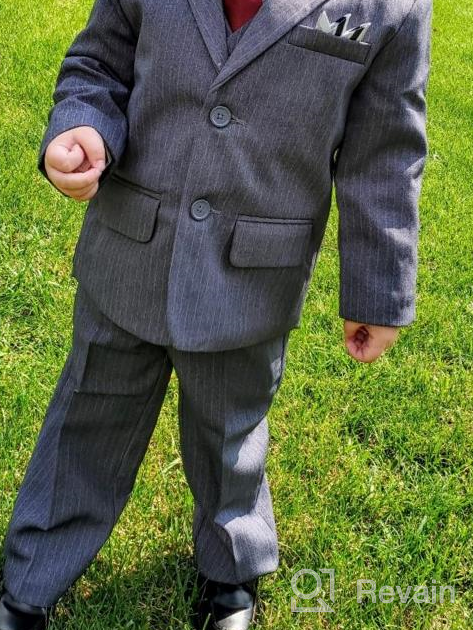 img 1 attached to Black Boys' Clothing: GN214 Boys Formal Dresswear review by Sean House