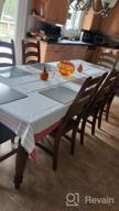 img 1 attached to Boho-Inspired Ash Gray Square Tablecloth - Perfect For Home Décor, Farmhouse Dining, Outdoor Picnics - 100% Cotton And Measures 60 X 60 Inches - Folkulture Original Design review by Miranda Montoya